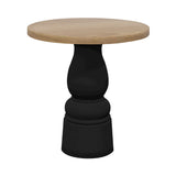 Container Round Table: Extra Small + New Antiques + Natural Oil + Black