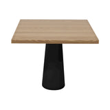 Container Square Table: Large + Natural Oil + Black