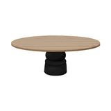 Container Oval Table: Small + New Antiques + Natural Oil + Black