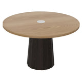 Container Round Table: Medium + Bodhi Cover + Natural Oil with Hole + Natural Oil