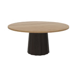 Container Round Table: Extra Large + Bodhi Cover + Natural Oil + Grey