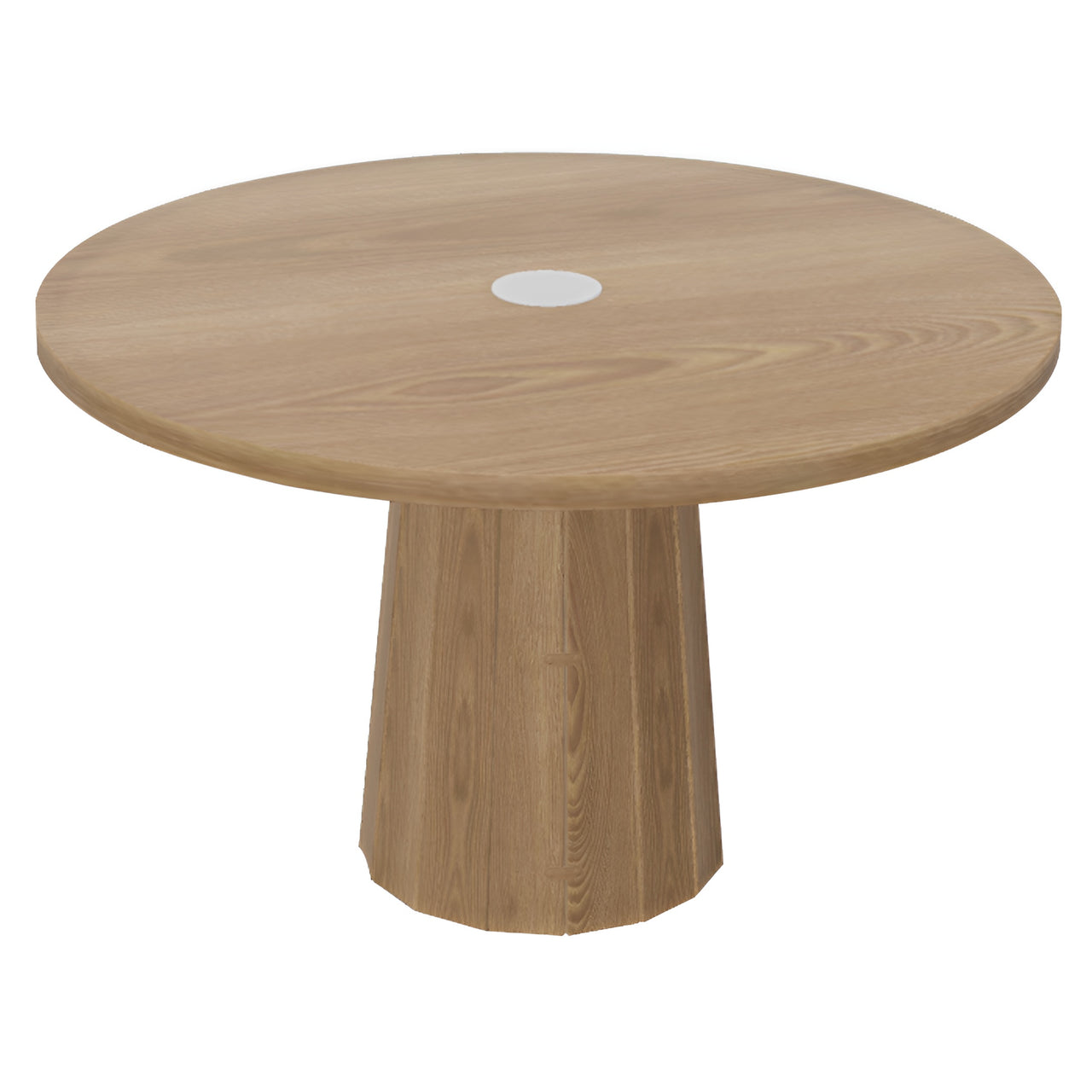 Container Round Table: Medium + Bodhi Cover + Natural Oil with Hole + Natural Oil