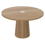 Container Round Table: Medium + Bodhi Cover + Natural Oil with Hole + Natural Oil