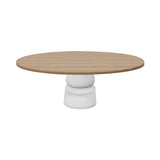 Container Oval Table: Small + New Antiques + Natural Oil + White