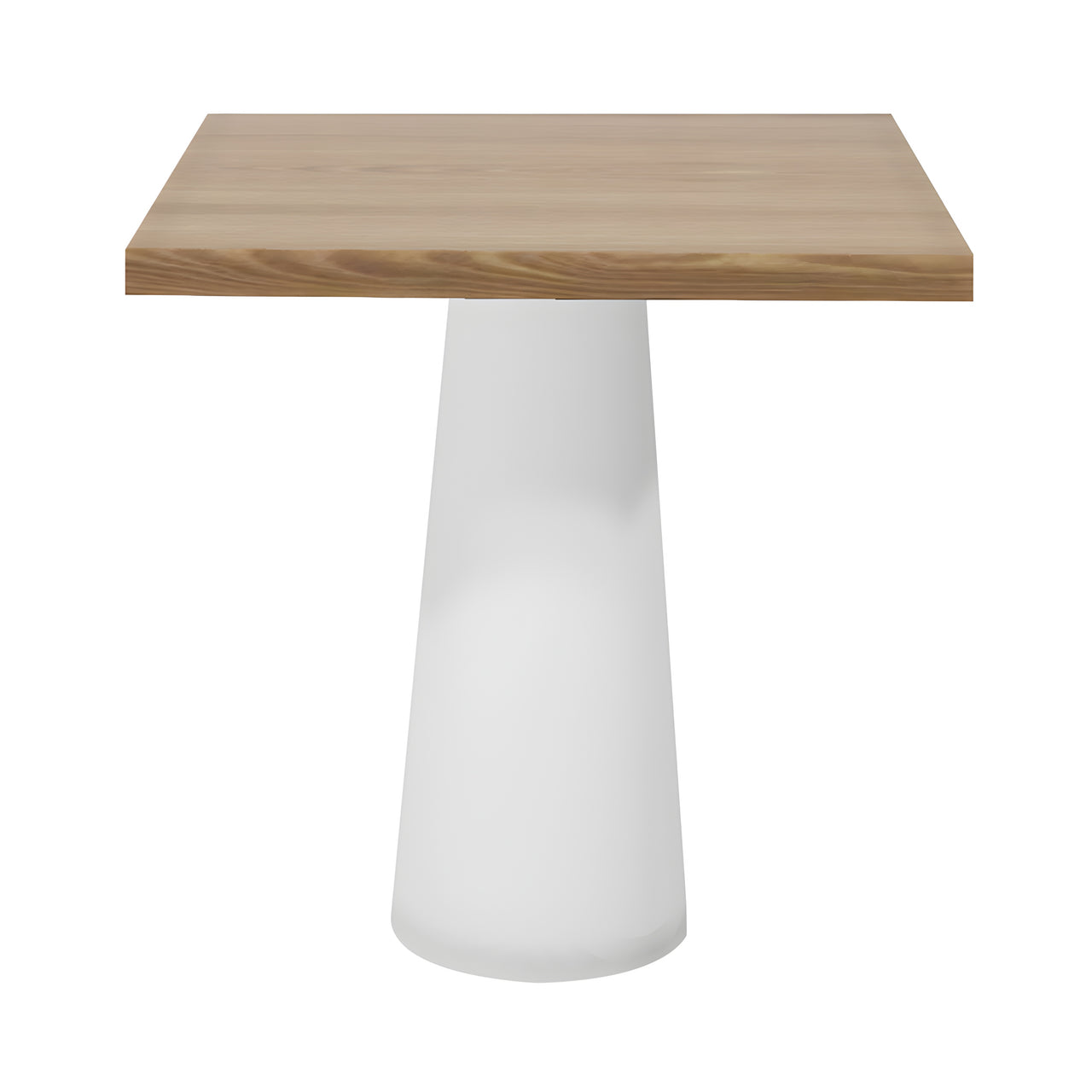 Container Square Table: Small + Natural Oil + White