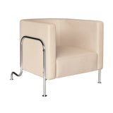 GA-2 Easy Chair: Chrome + Elmovegeta Leather