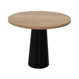 Container Round Table: Small + Bodhi Cover + Natural Oil + Black