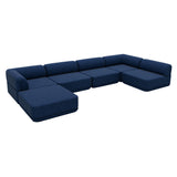 Cube Modular Sofa: Configuration 9 + Chenille Navy