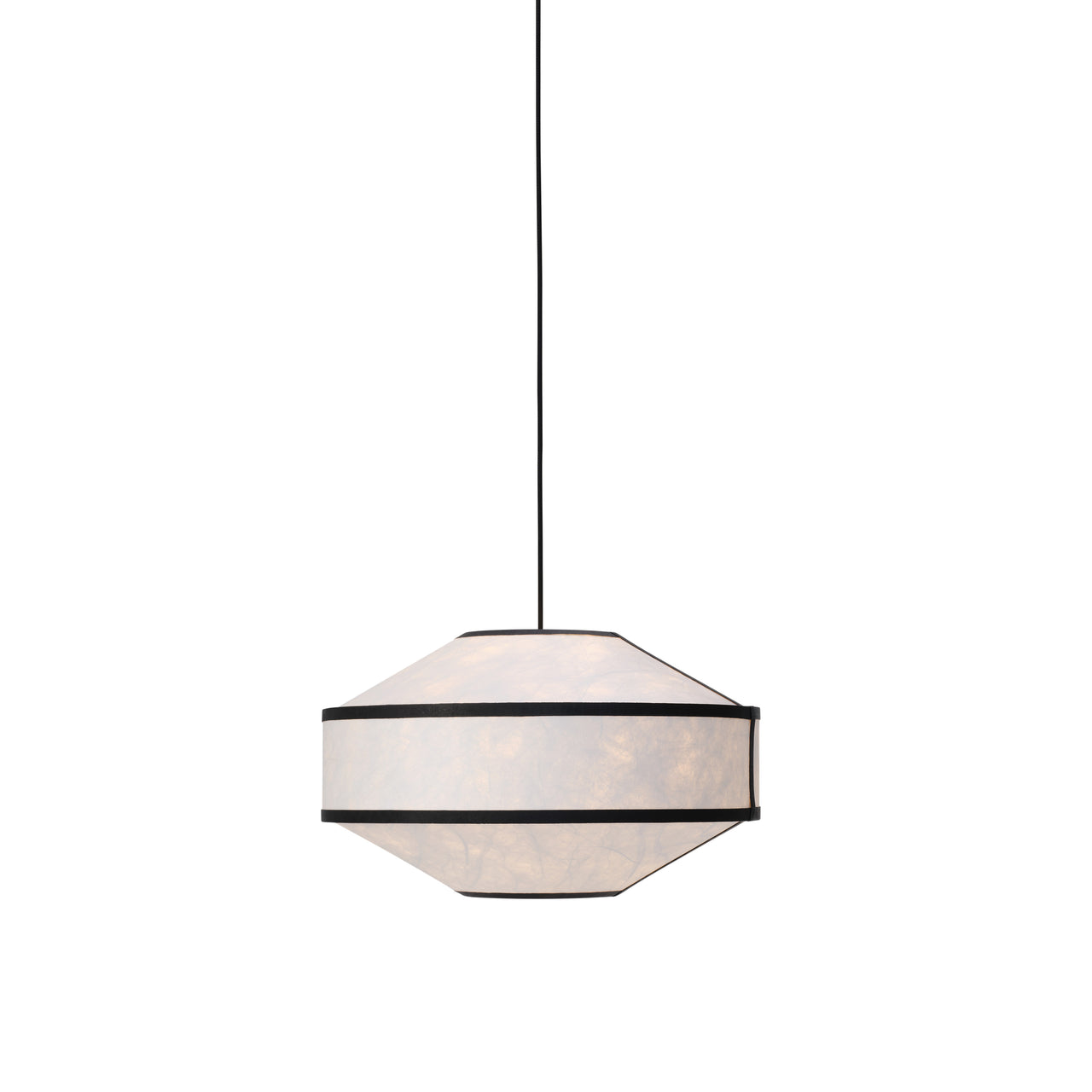 Kite Pendant Lamp: White + Black