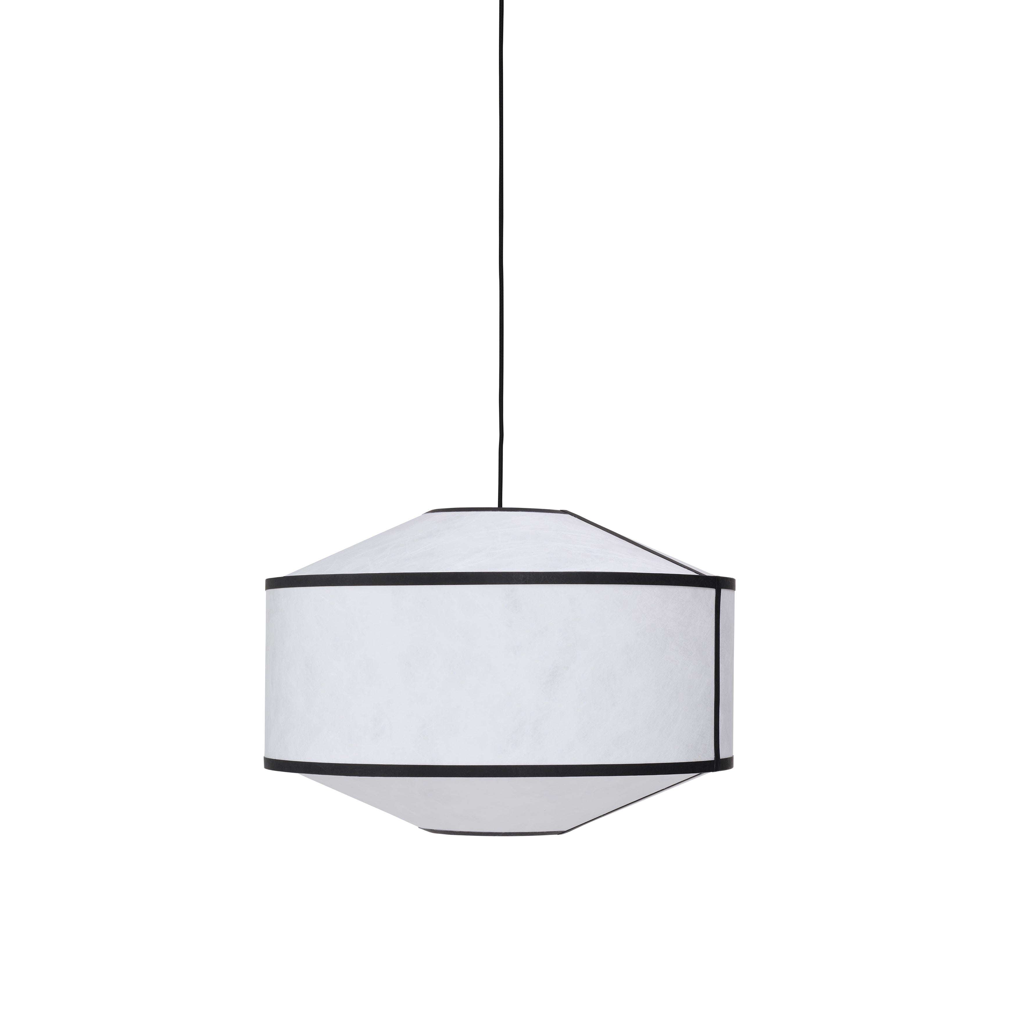 Kite Pendant Lamp: White + Black