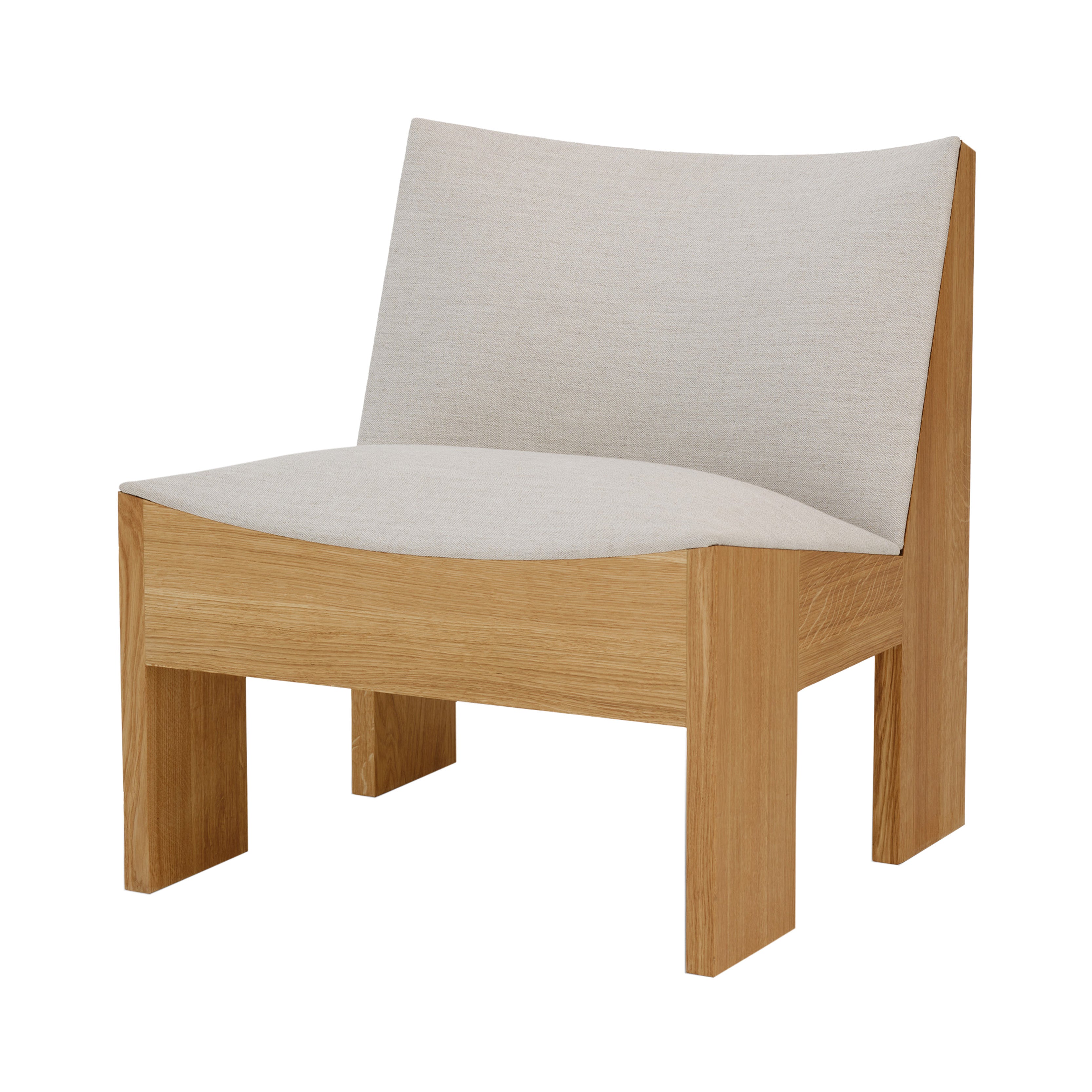 Tenon Lounge Chair: Upholstered + Natural Oak