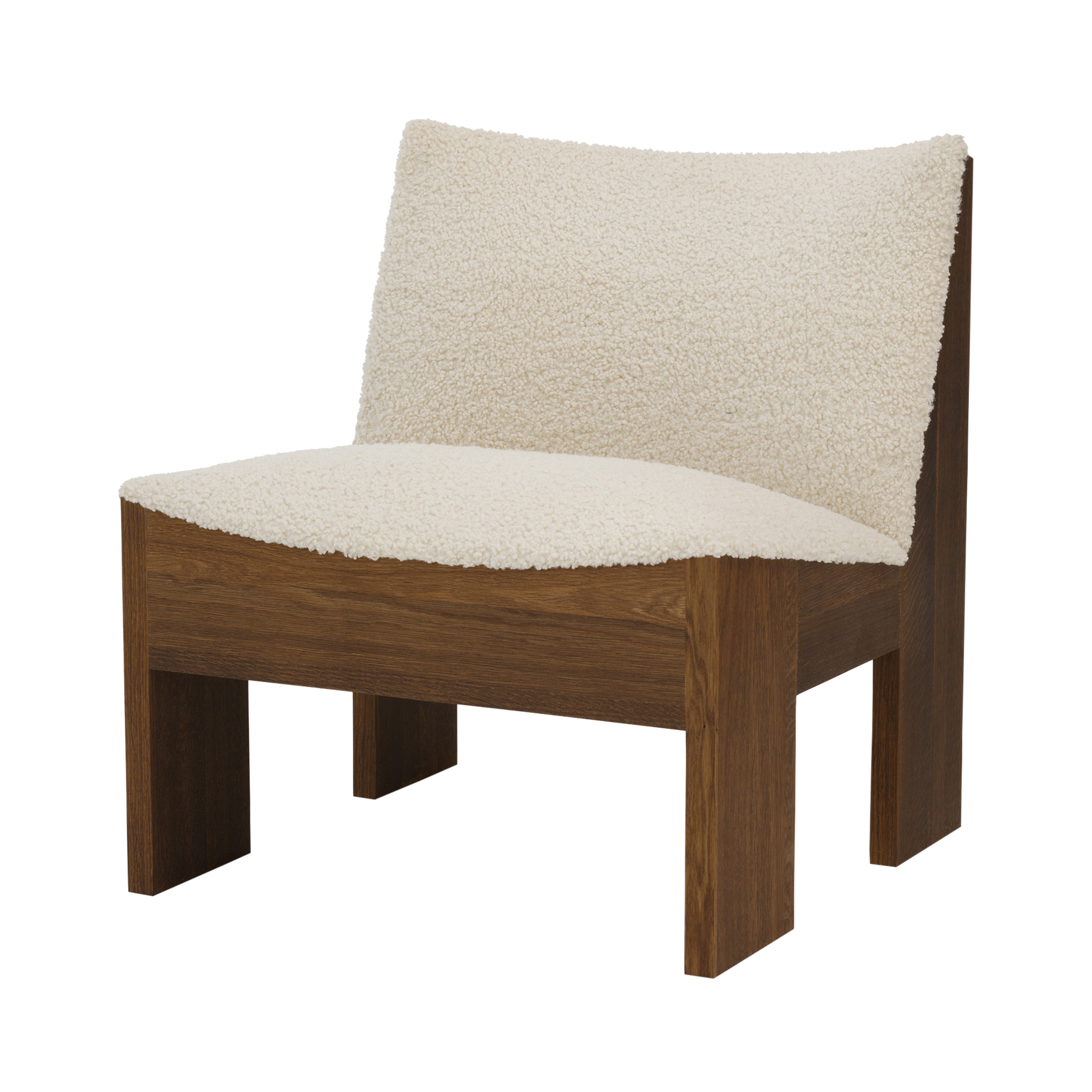 Tenon Lounge Chair: Upholstered + Furned Oak