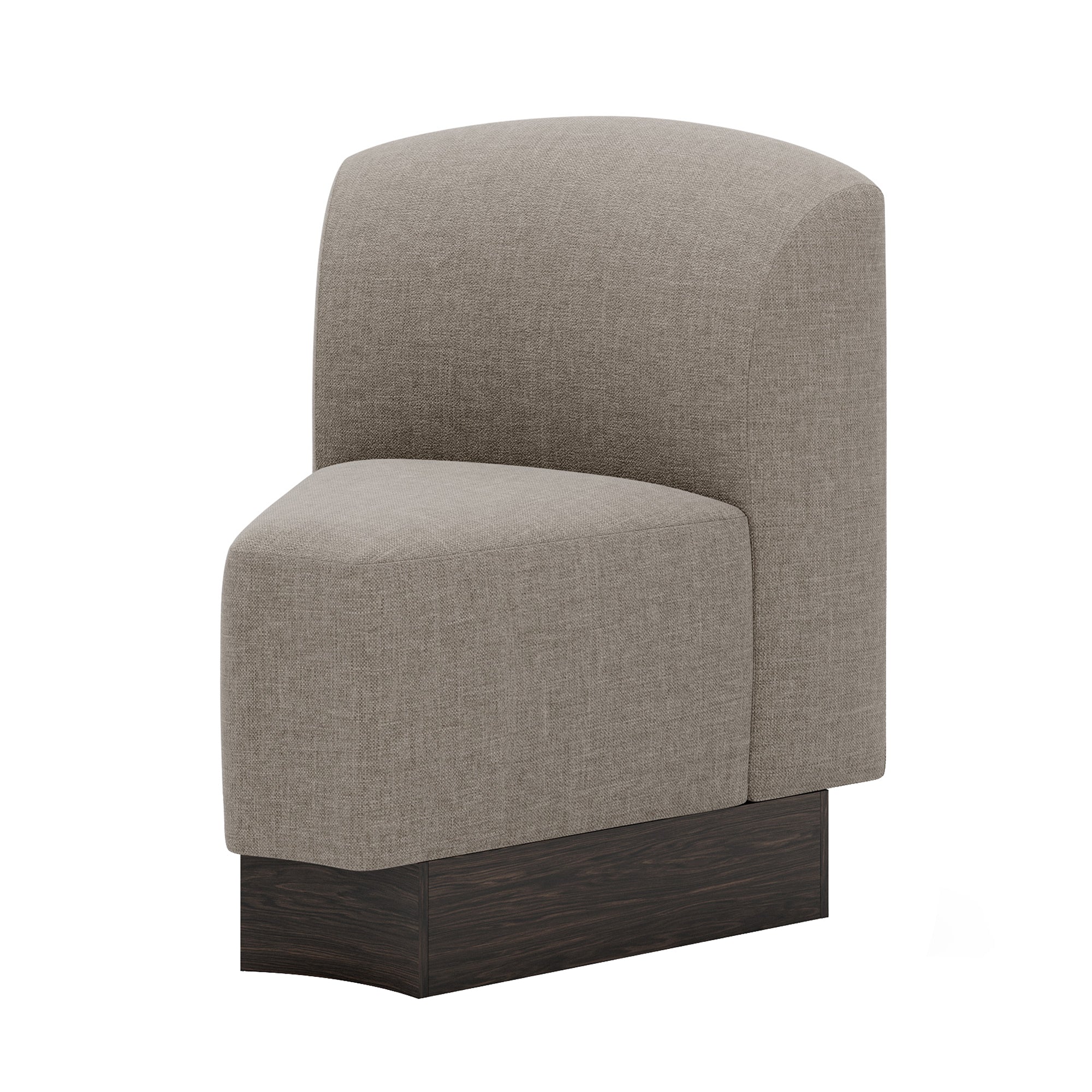 Shore Dining Curved Sofa Modules: Corner Inward