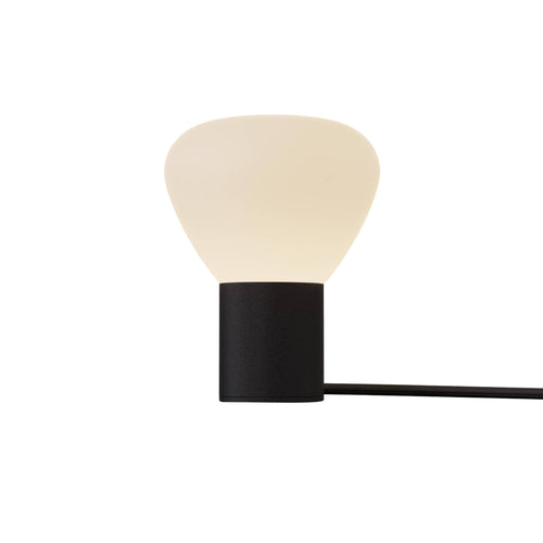 Parc 01 Table Lamp: Handswitch + Textured Black + Black