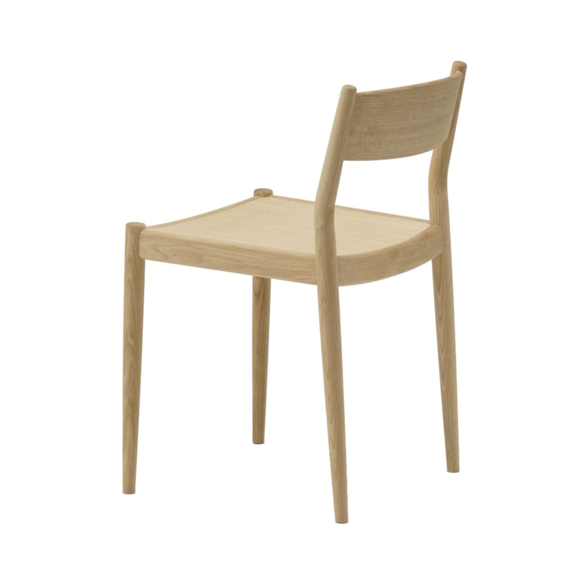 Minatomirai Cafe Chair N-DC03: Pure Oak