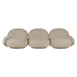 Pacha Sofa: 3 Seater + Pearl Gold + With Armrest