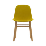 Form Chair: Wood Base + Upholstered + Oak