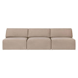 Wonder Sofa: 3 Seater without Armrest + Fixed Cover