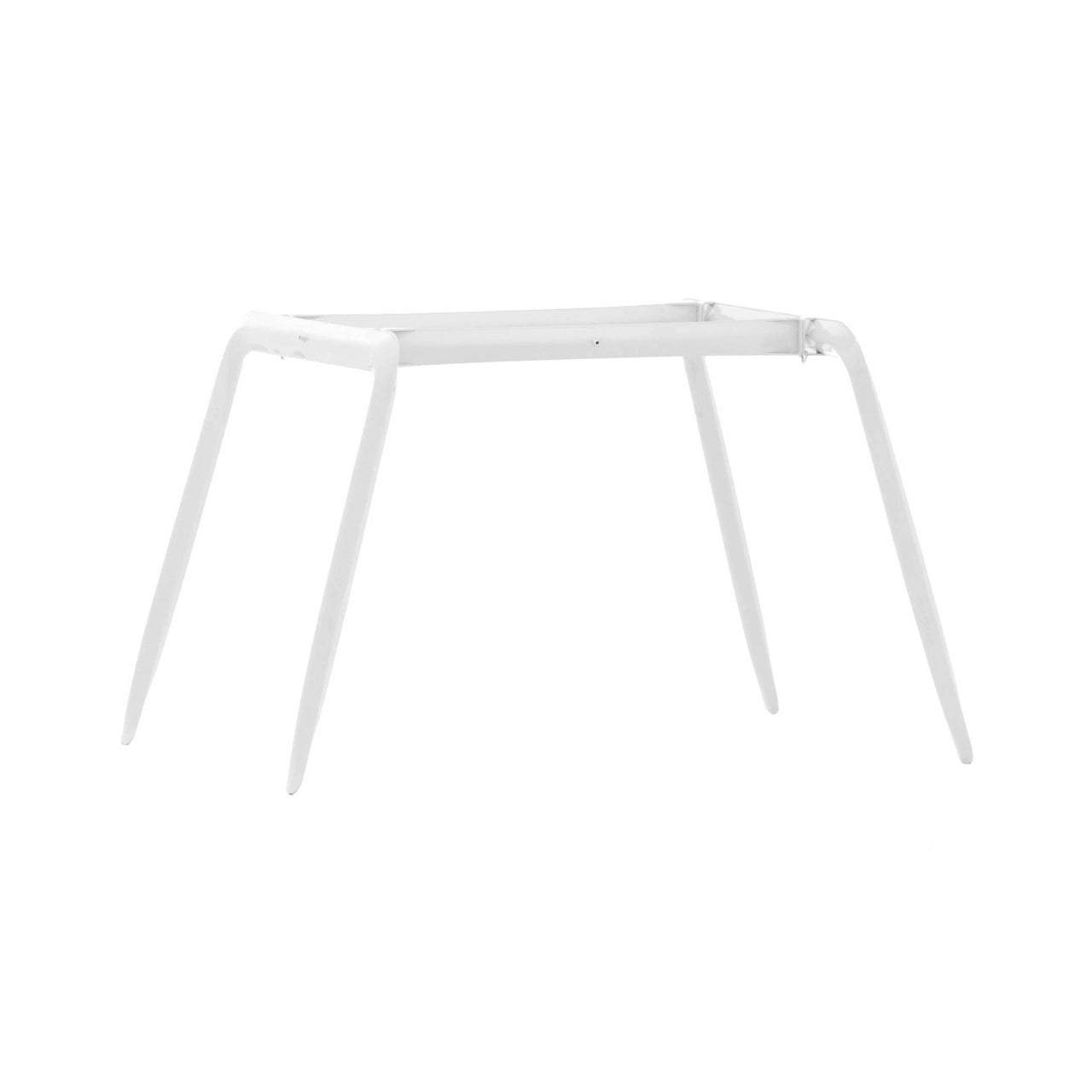 Koziol Table Frame: White Glossy Matt Steel