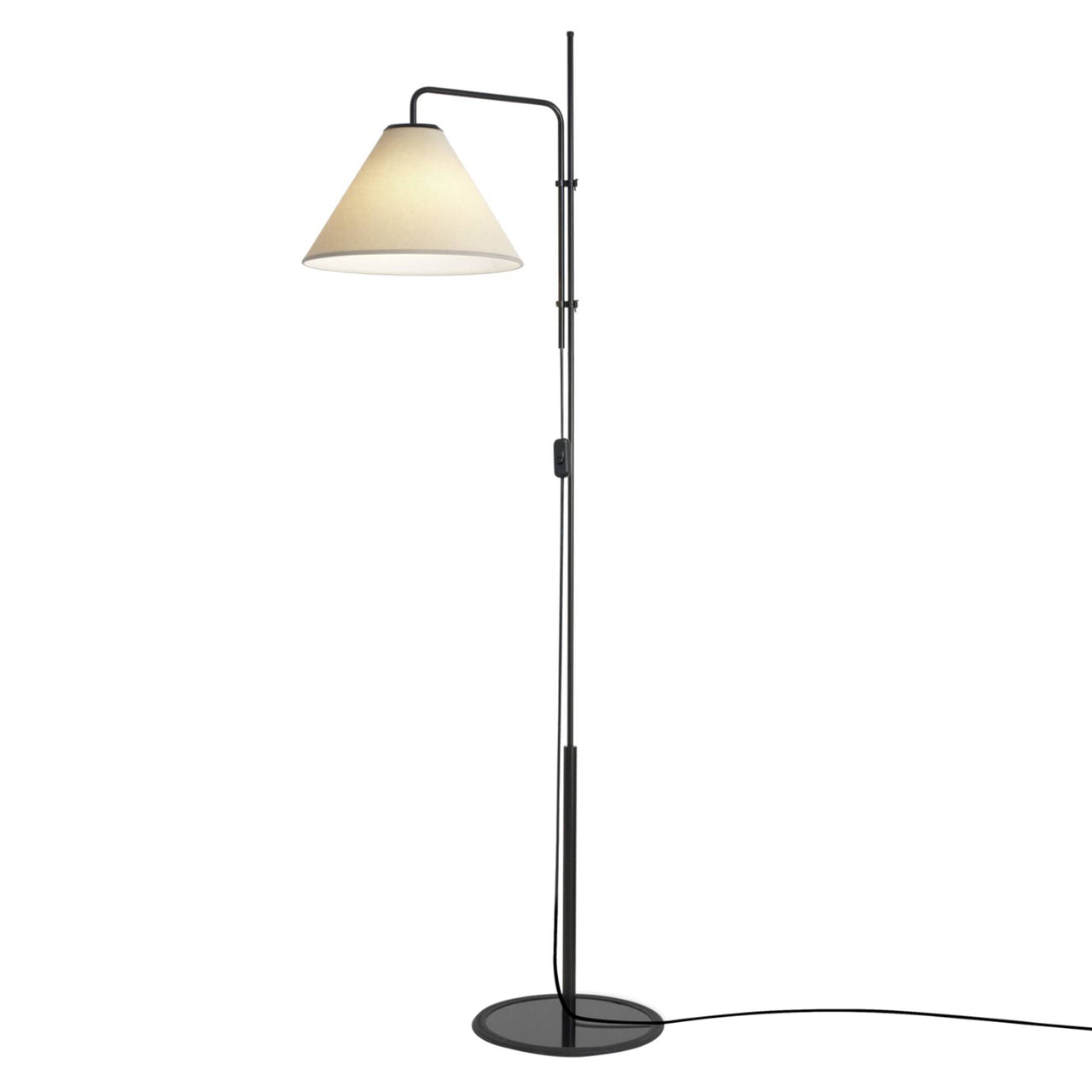 Funiculí­ Fabric Floor Lamp: Sand