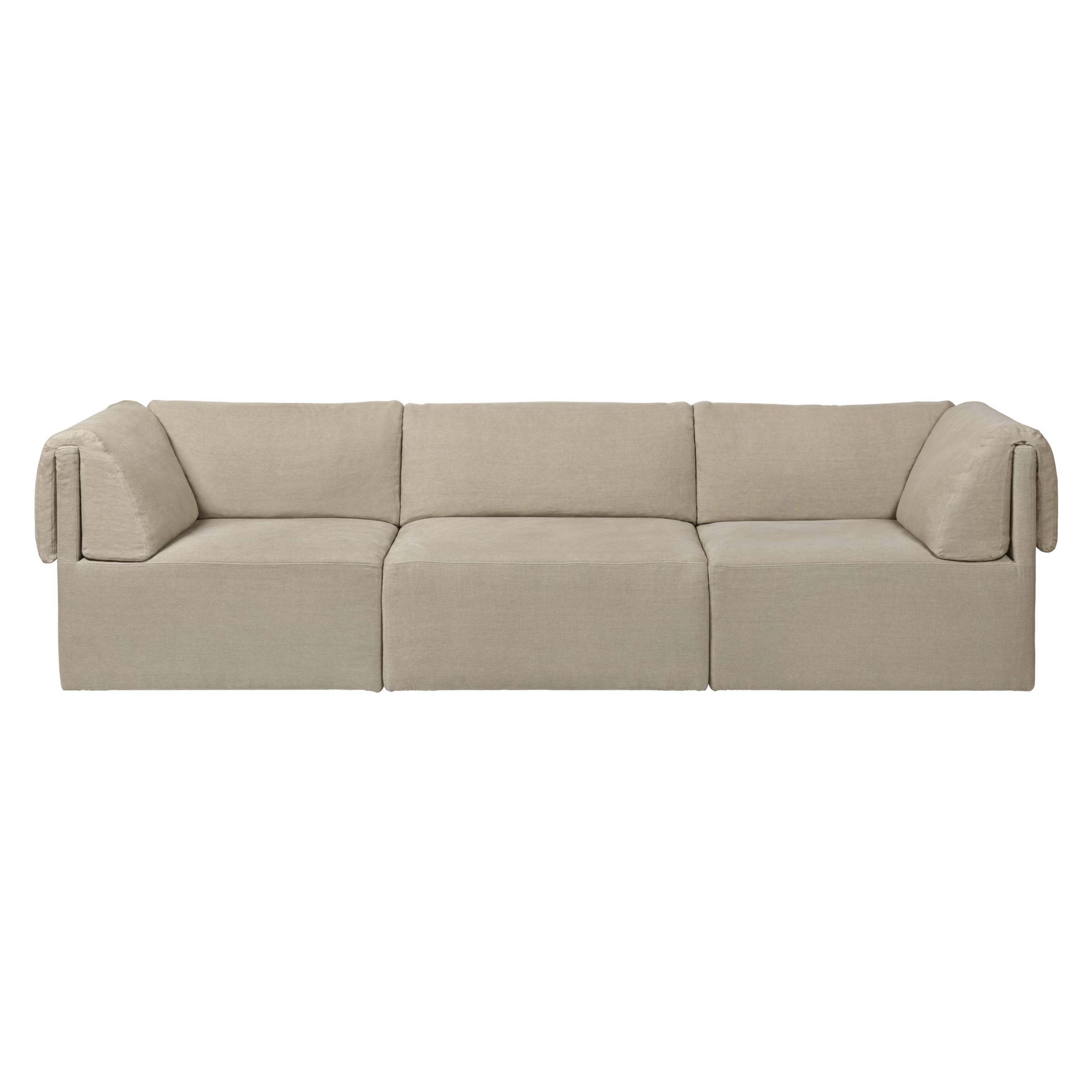 Wonder Sofa: 3 Seater with Armrest + Fixed Cover