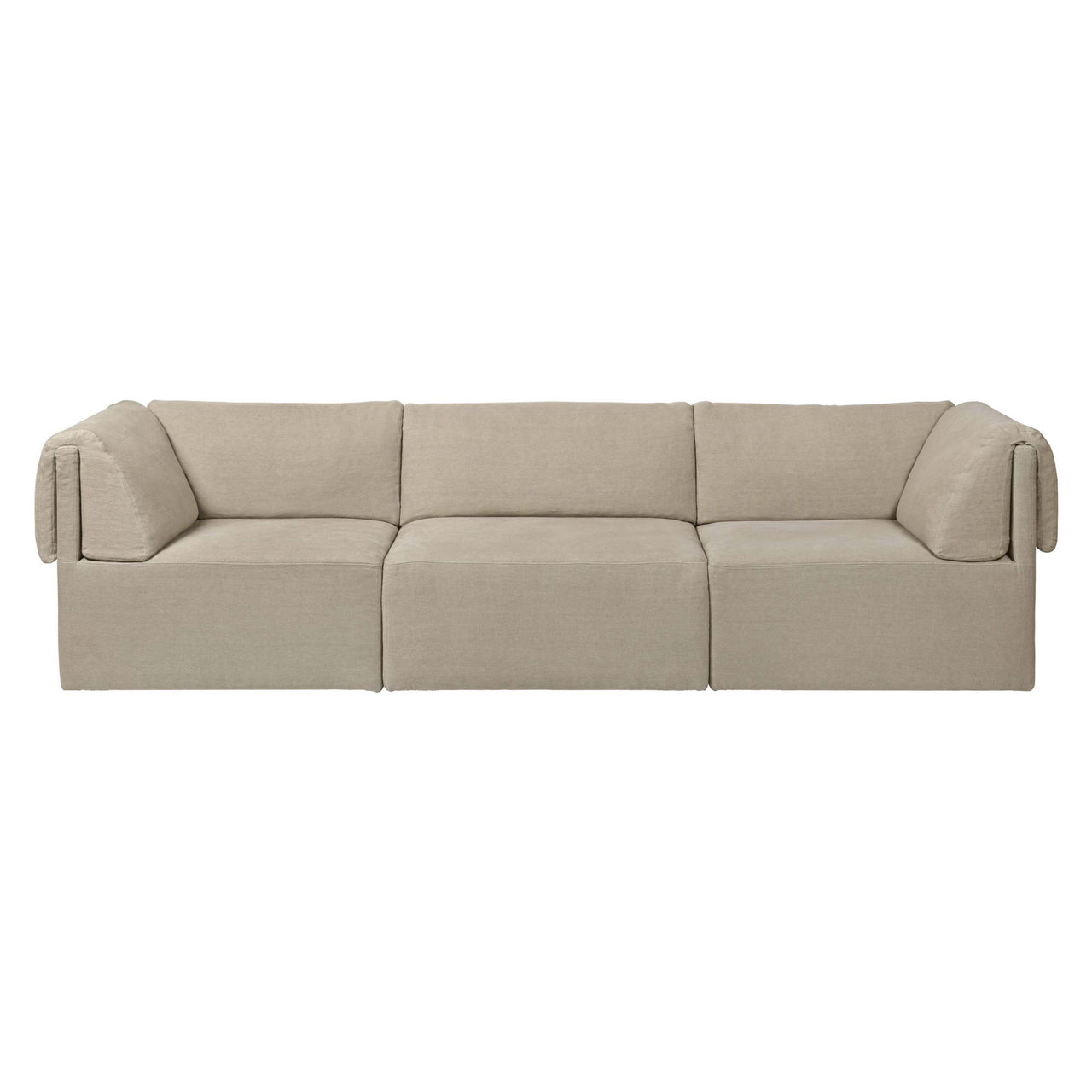 Wonder Sofa: 3 Seater with Armrest + Fixed Cover