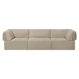 Wonder Sofa: 3 Seater with Armrest + Fixed Cover