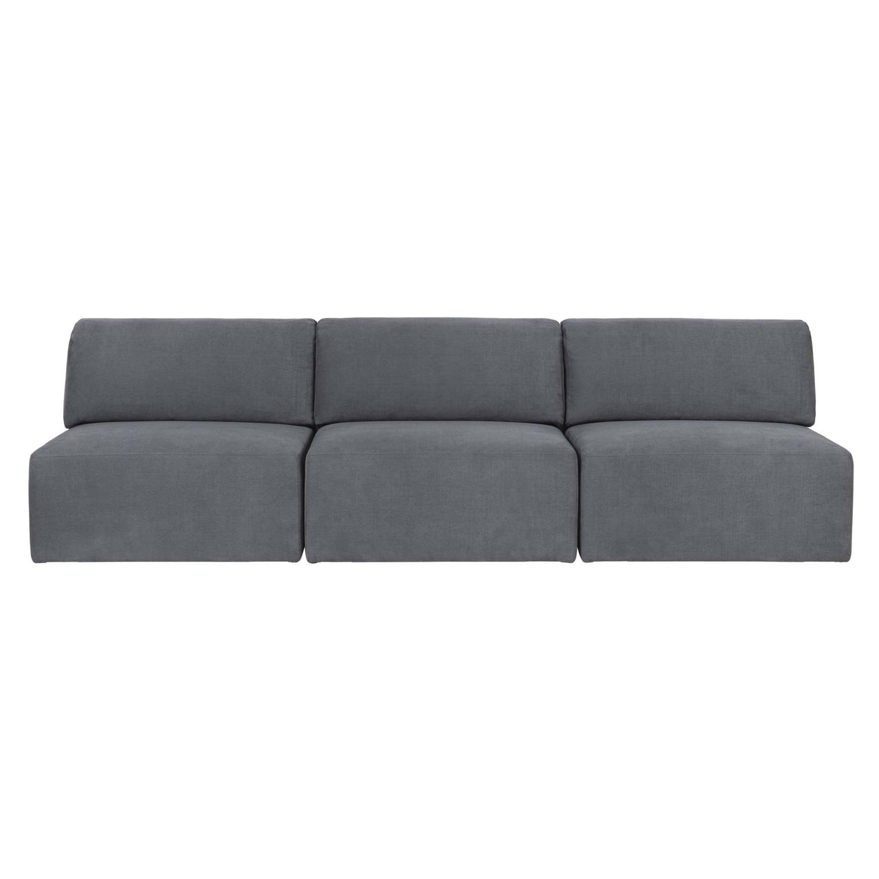 Wonder Sofa: 3 Seater without Armrest + Fixed Cover