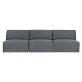 Wonder Sofa: 3 Seater without Armrest + Fixed Cover