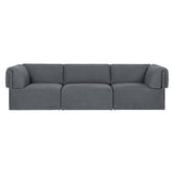 Wonder Sofa: 3 Seater with Armrest + Fixed Cover