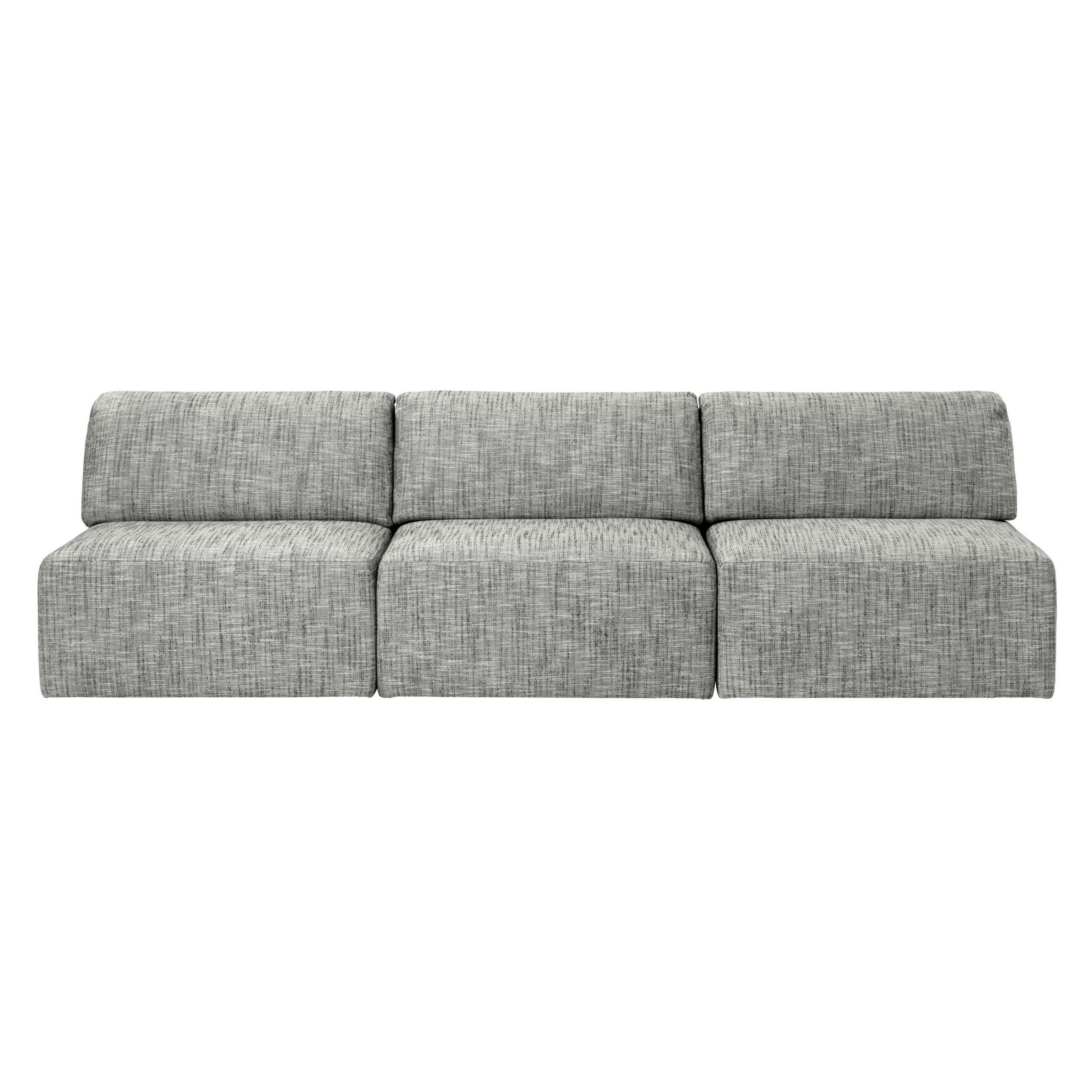 Wonder Sofa: 3 Seater without Armrest + Fixed Cover