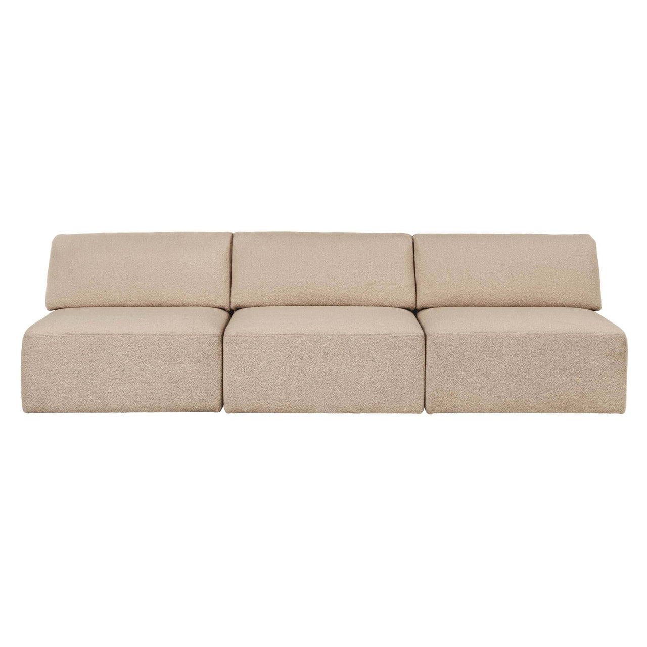 Wonder Sofa: 3 Seater without Armrest + Fixed Cover