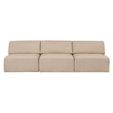 Wonder Sofa: 3 Seater without Armrest + Fixed Cover