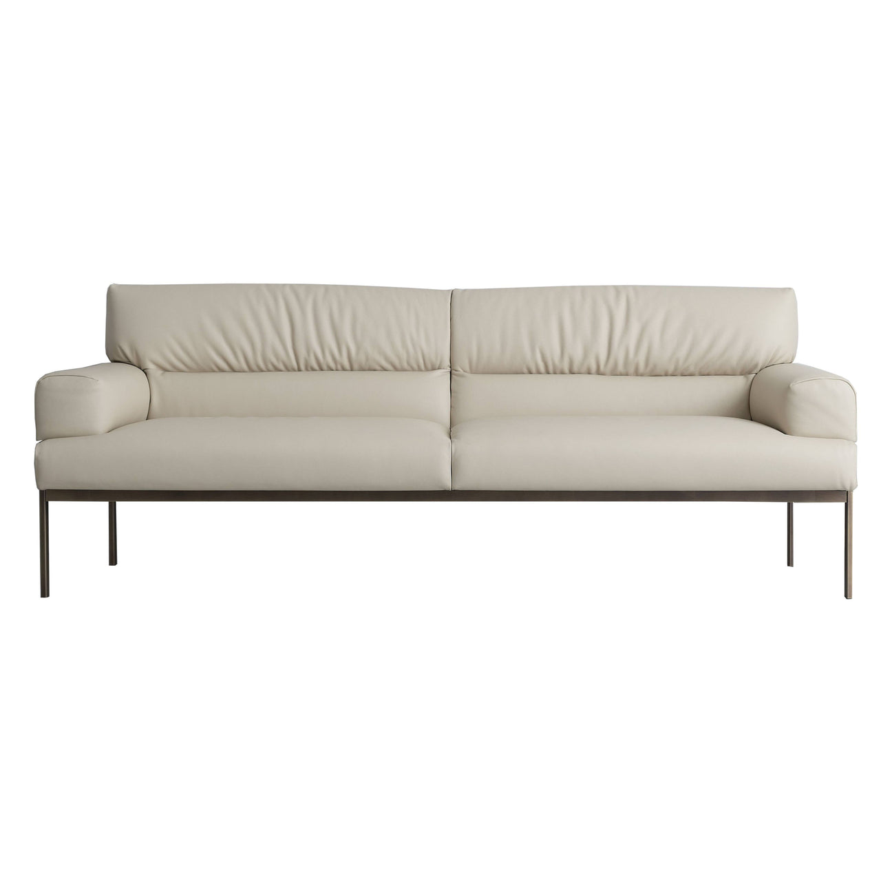 Suki Sofa: 2 Seater + Antique Brass
