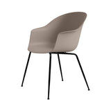 Bat Dining Chair: Conic Base + Black Matt + New Beige + Felt Glides