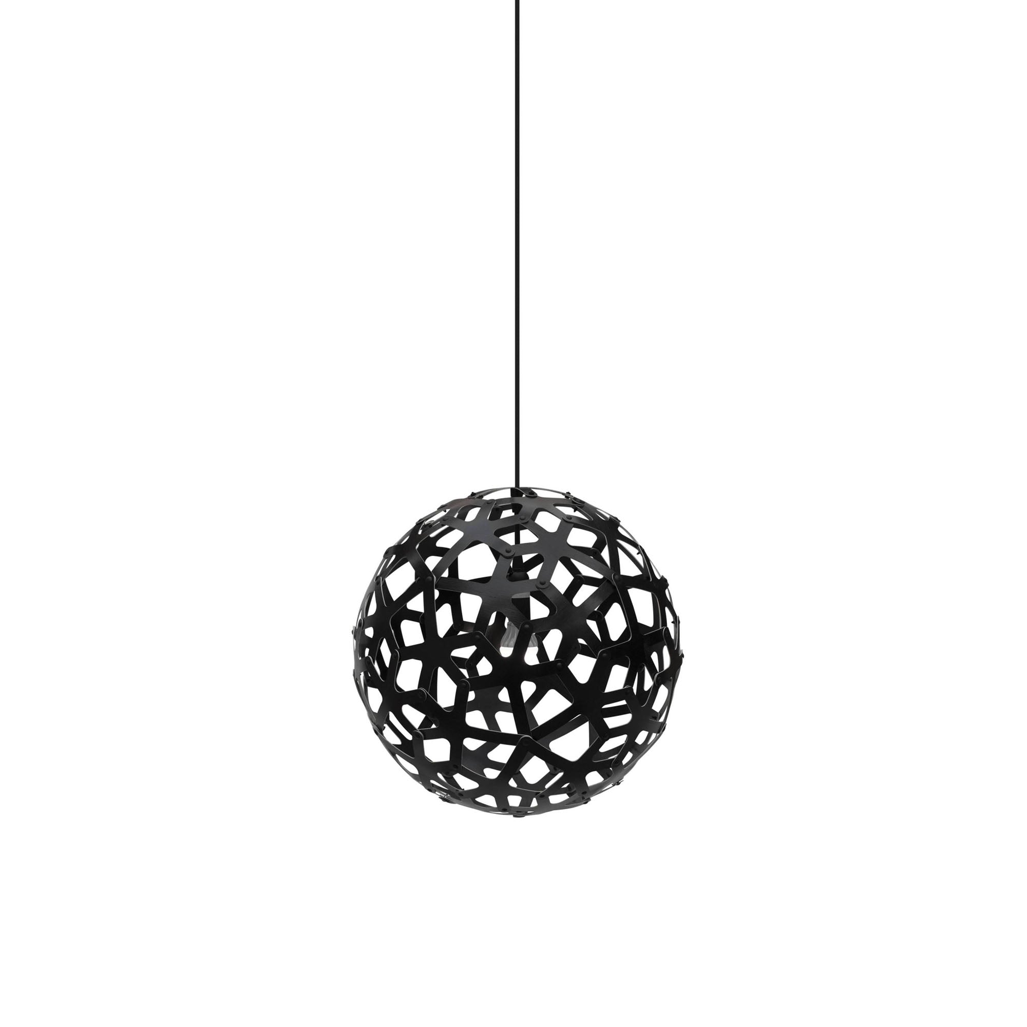 Coral Pendant Light: Extra Small + Black + Black