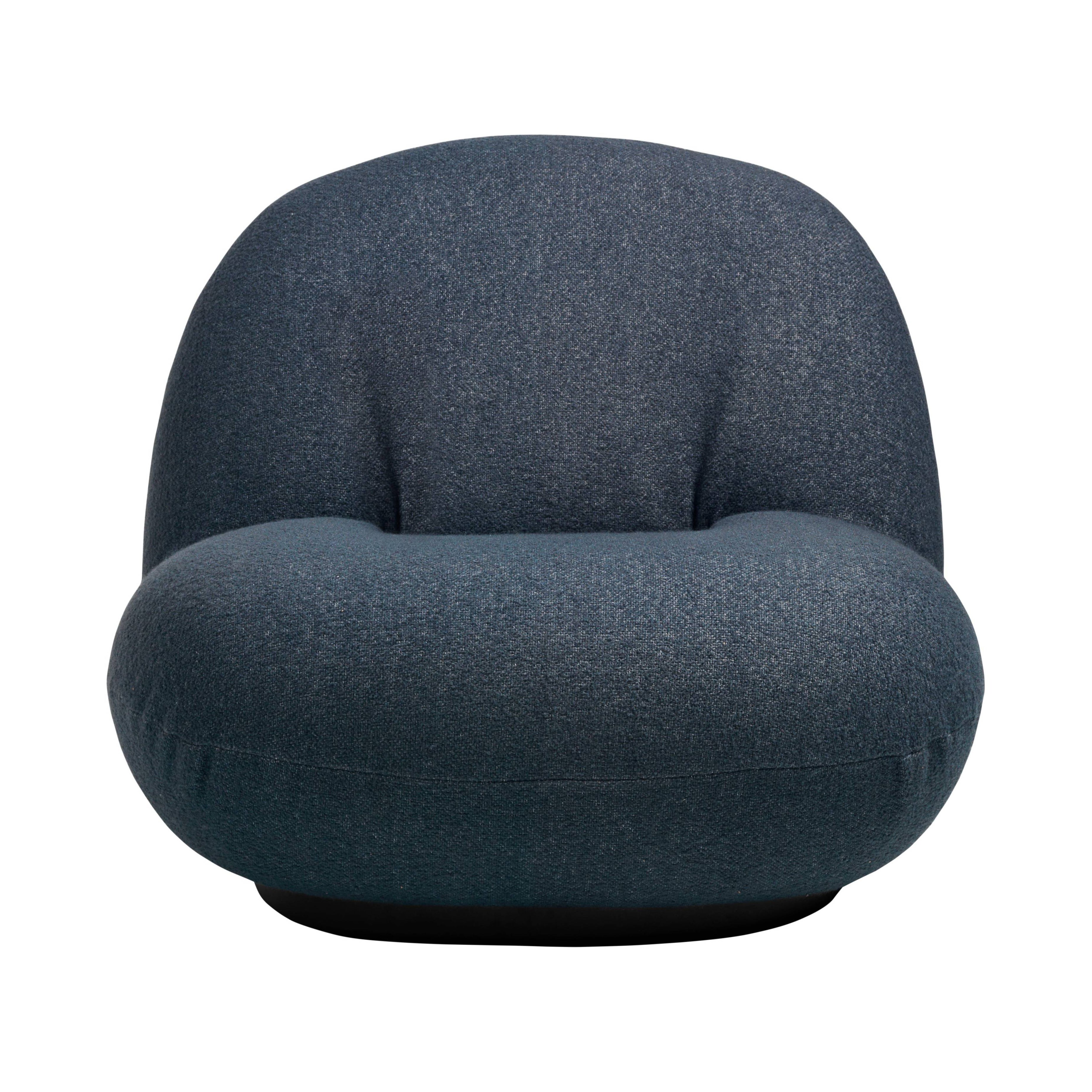 Pacha Lounge Chair: Black Semi Matt