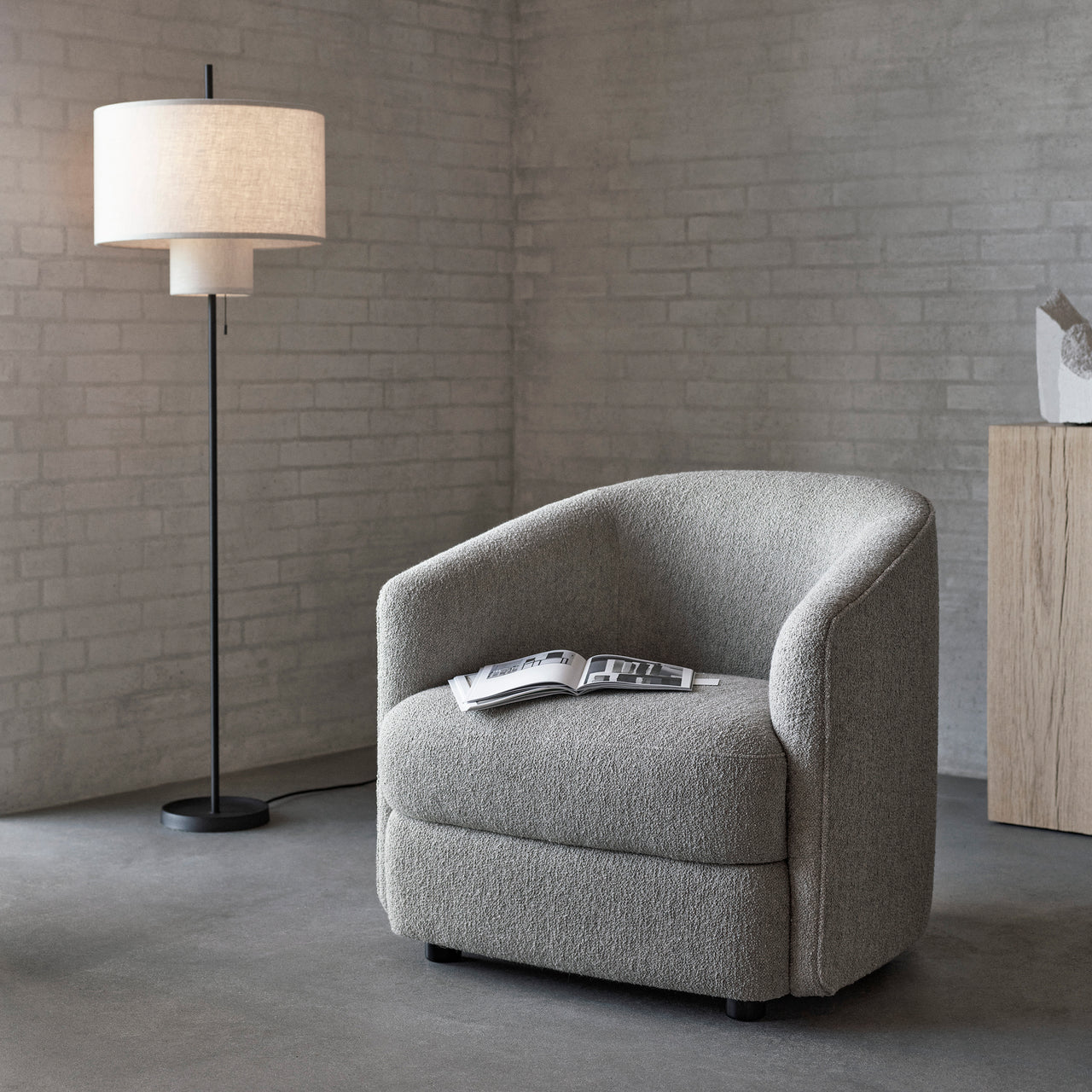 Covent Lounge Chair: Upholstered