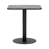 Florence Column Rectangular: Marble Top + Black Marquina Marble