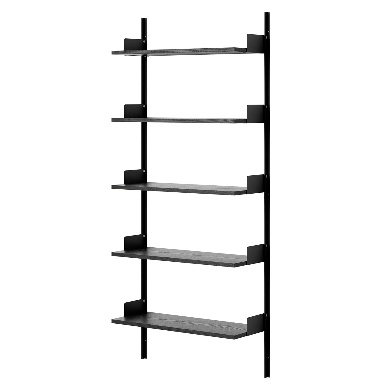 New Works Wall Shelf: High + Black Ash + Black