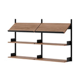 New Works Office Shelf: Walnut + Black