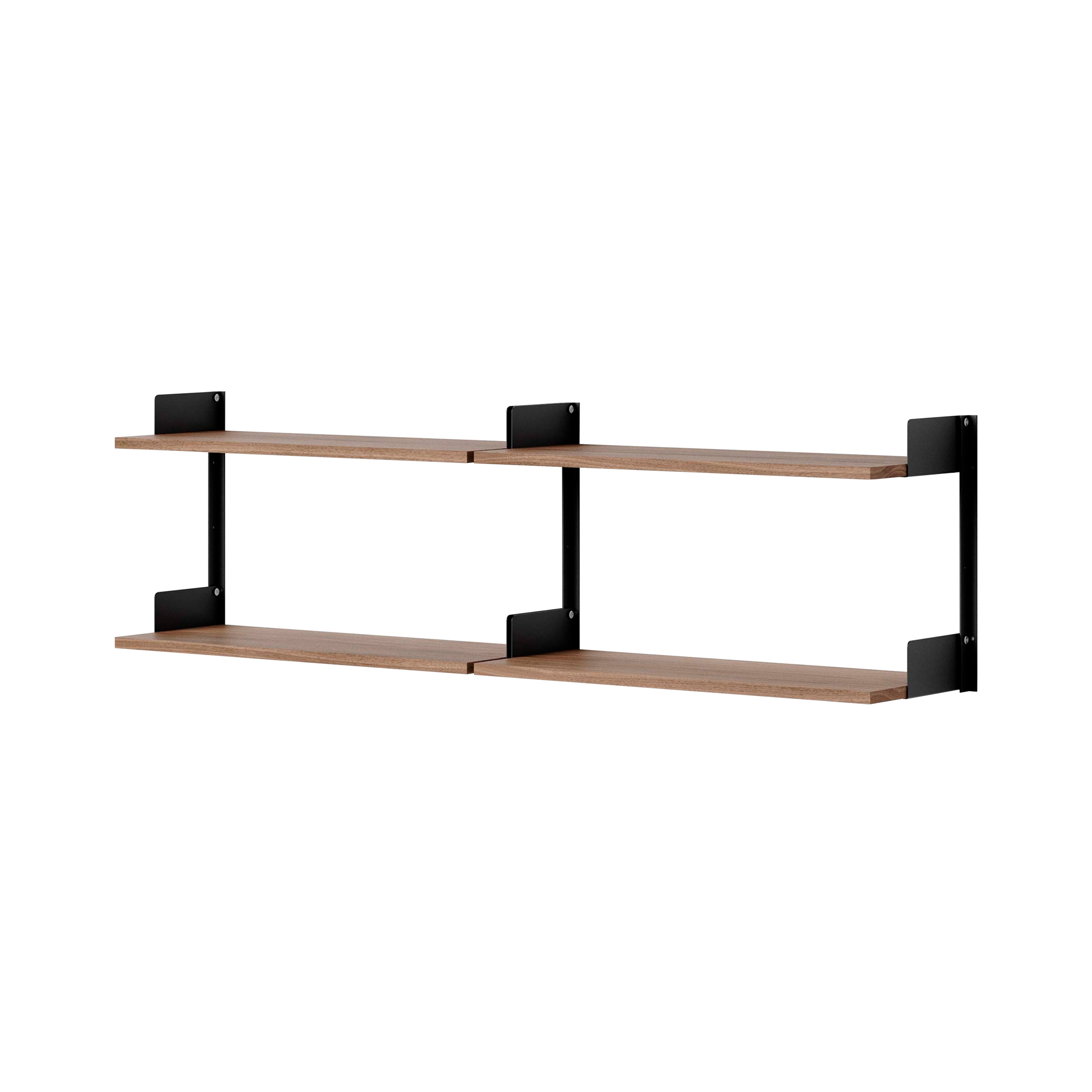 New Works Chamber Shelf: Walnut + Black