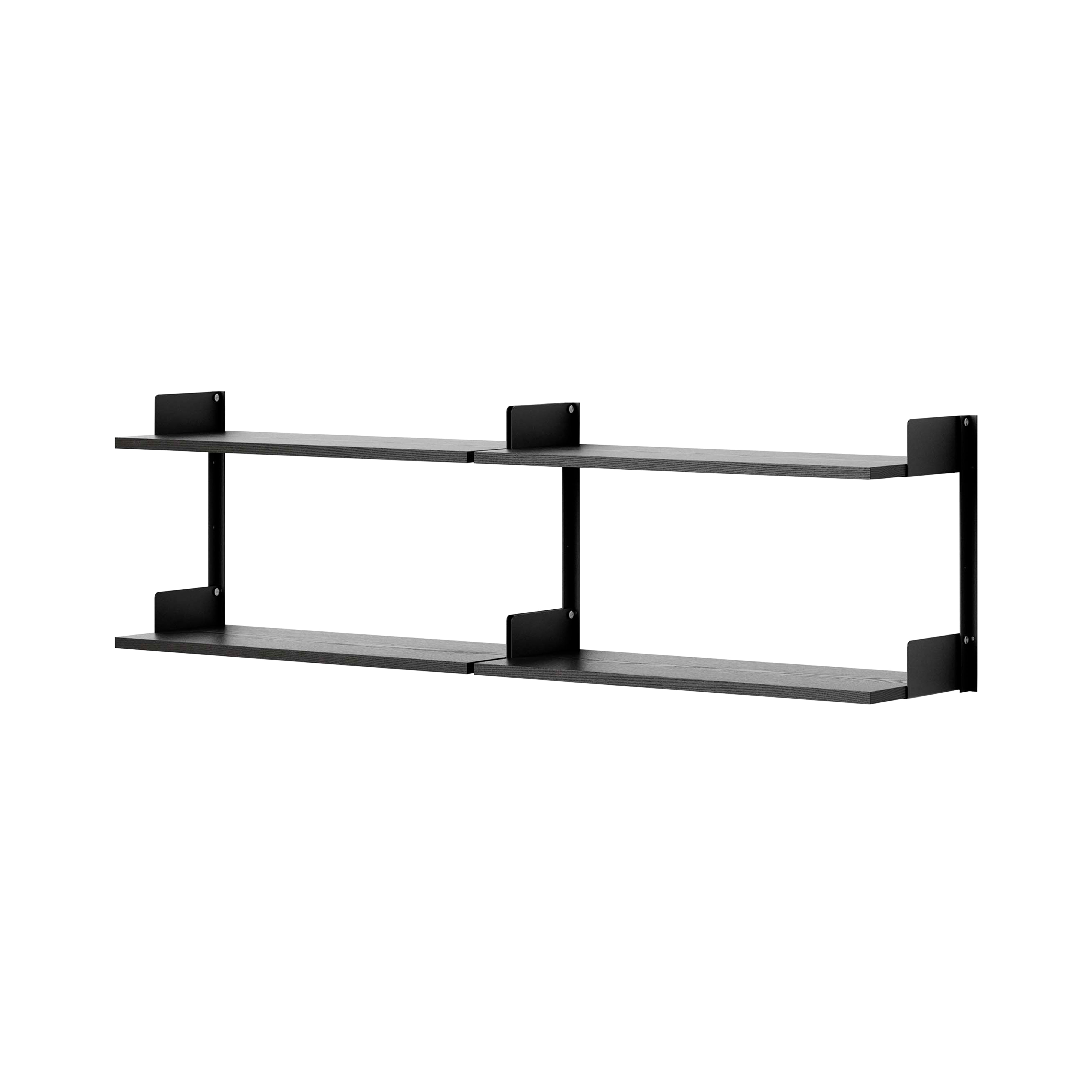 New Works Chamber Shelf: Oak + Black