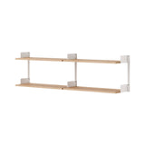 New Works Chamber Shelf: Oak + White
