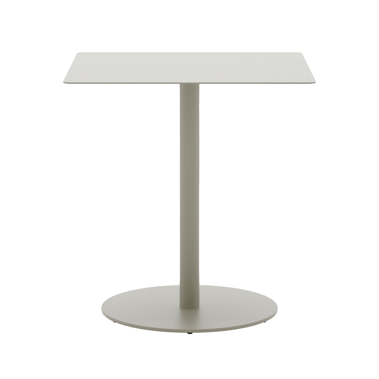 May Bistro Table: Square + Light Grey