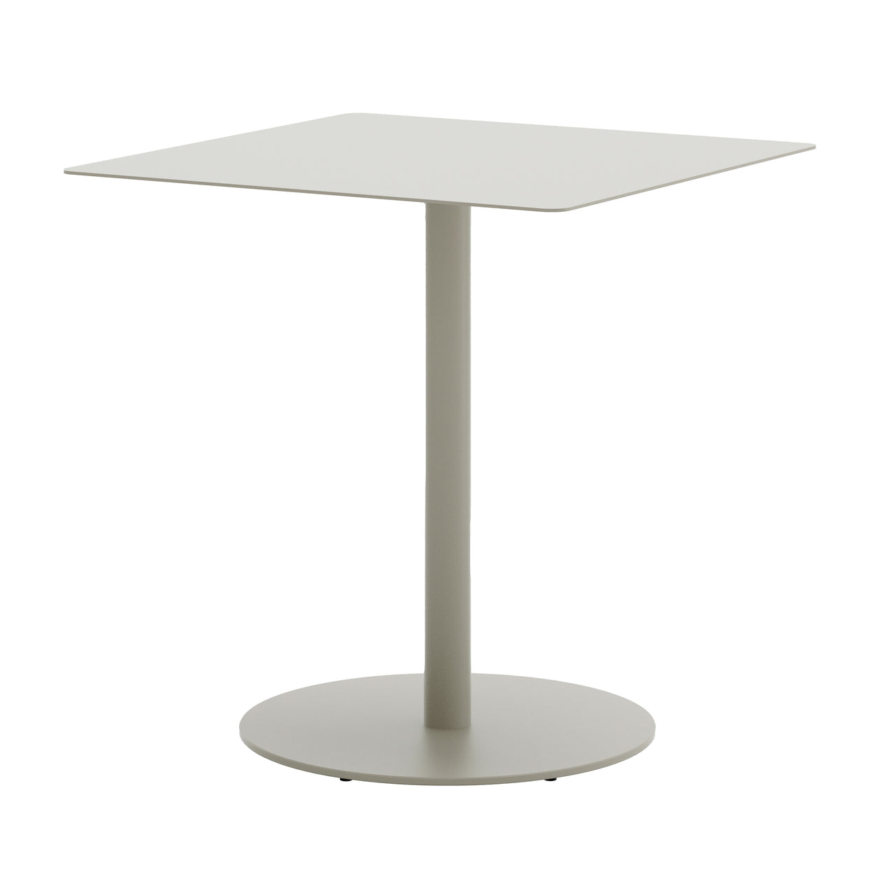 May Bistro Table: Square + Light Grey