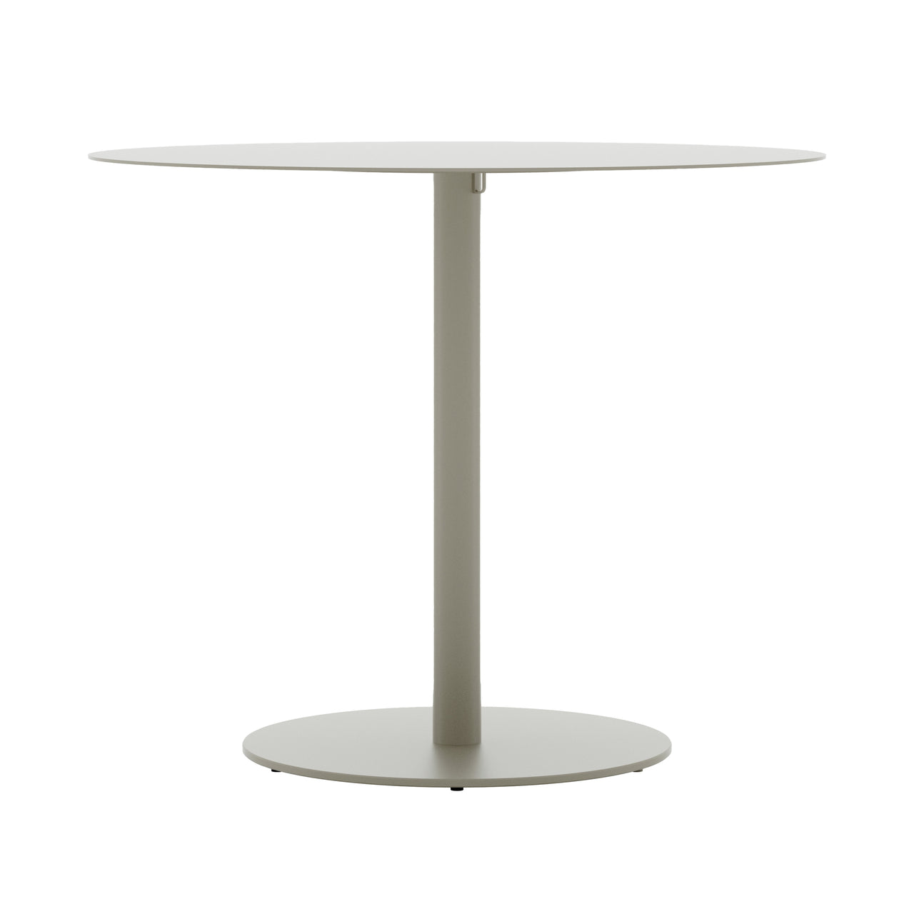 May Bistro Table: Round + Light Grey