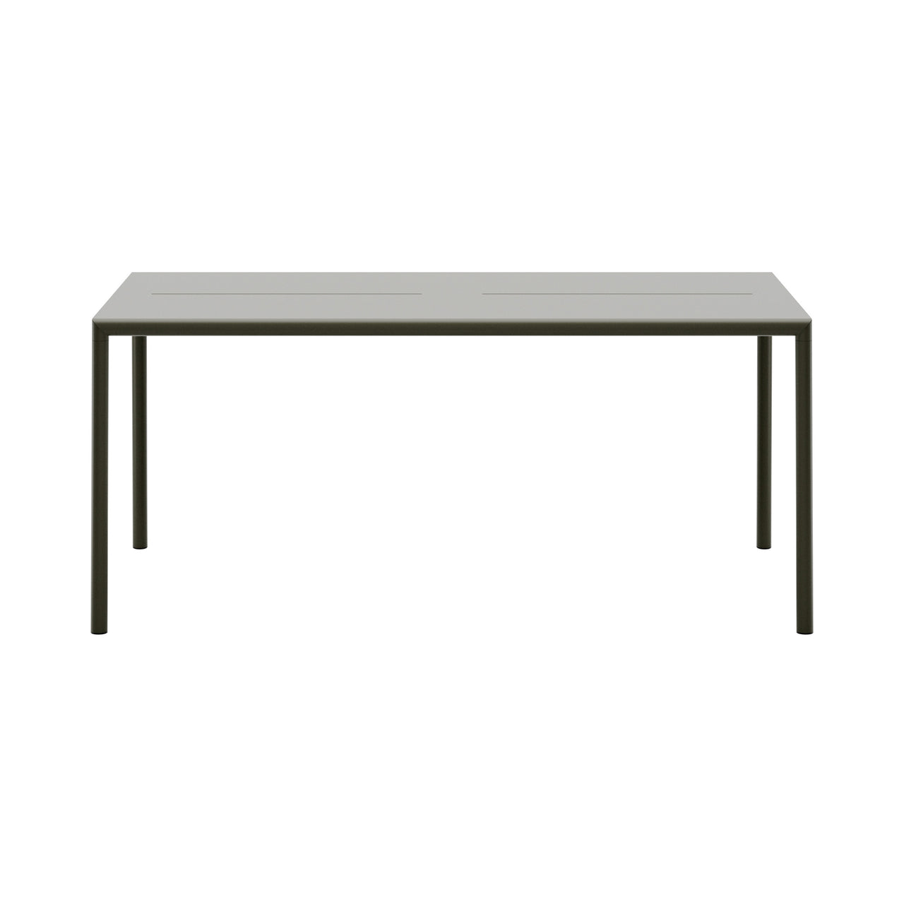 May Table: Rectangle + Dark Green
