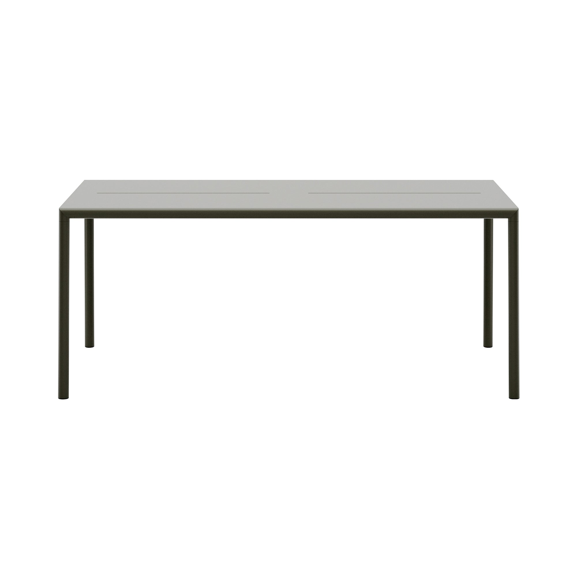 May Table: Rectangle + Dark Green