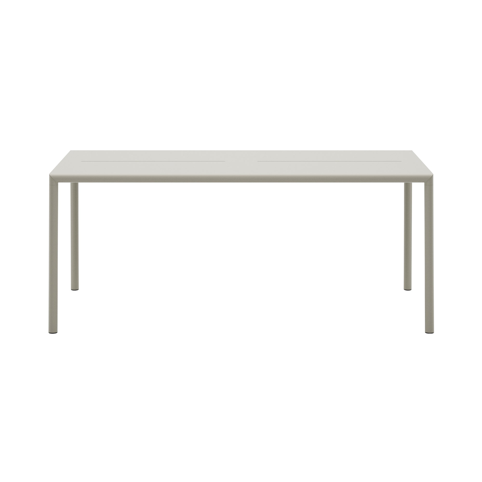 May Table: Rectangle + Light Grey